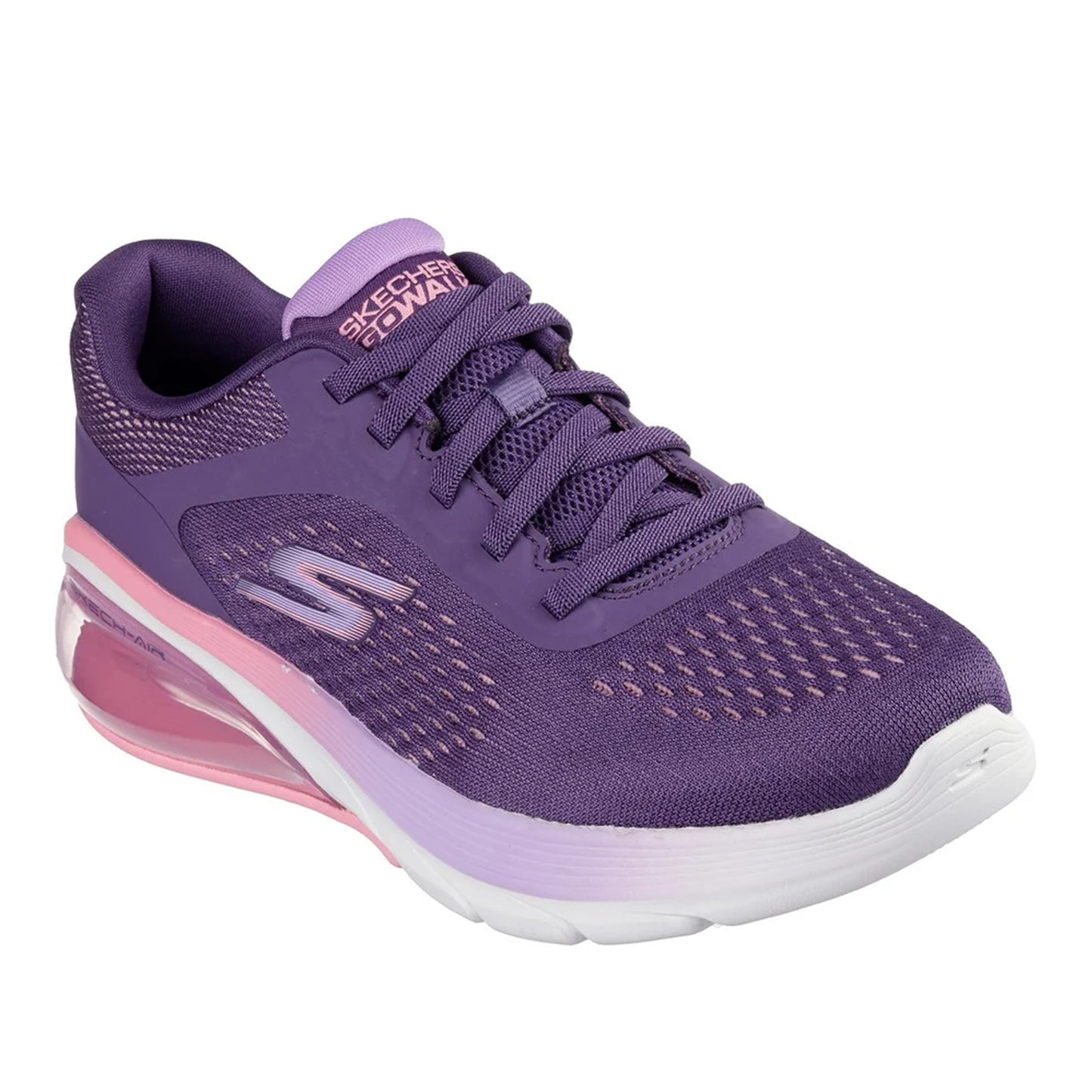 Plum - Front - Skechers Womens-Ladies Go Walk Air 3.0 Trainers