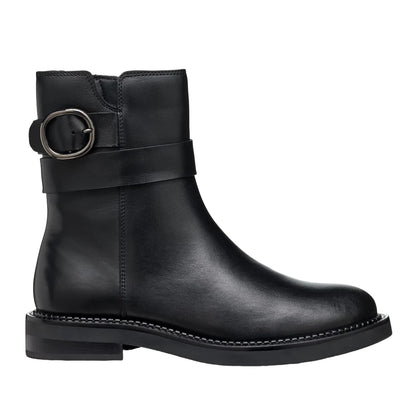 Black - Lifestyle - Geox Womens-Ladies Serilda Patent Leather Ankle Boots