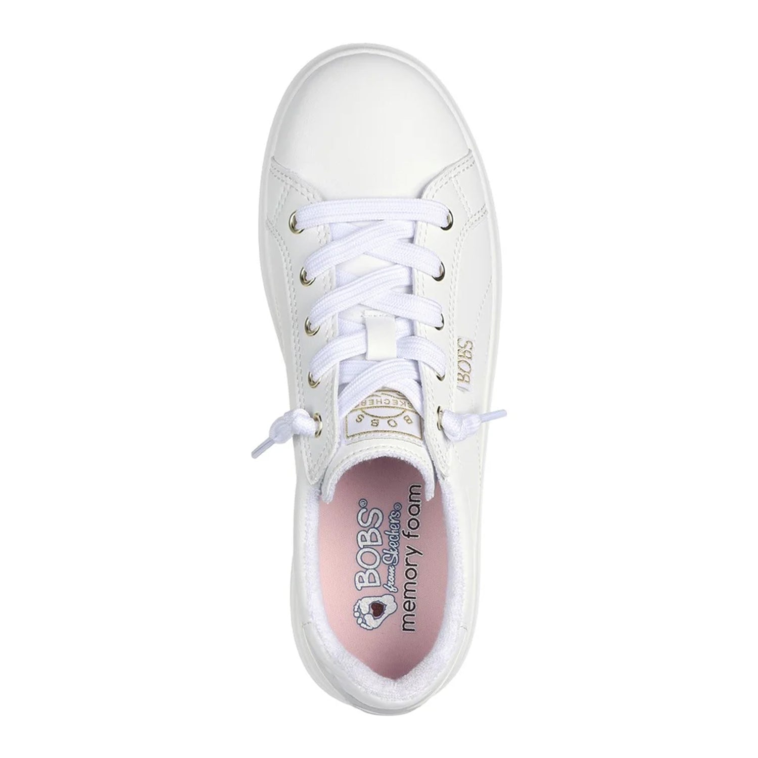 White - Lifestyle - Skechers Womens-Ladies Bobs D´Vine Instant Delight Trainers