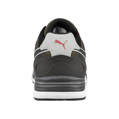 Ivory-White-Red - Back - Puma Safety Mens Frontside Ivy Low Safety Trainers