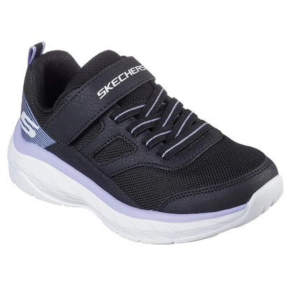 Black-Lavender - Front - Skechers Girls Boundless Trainers