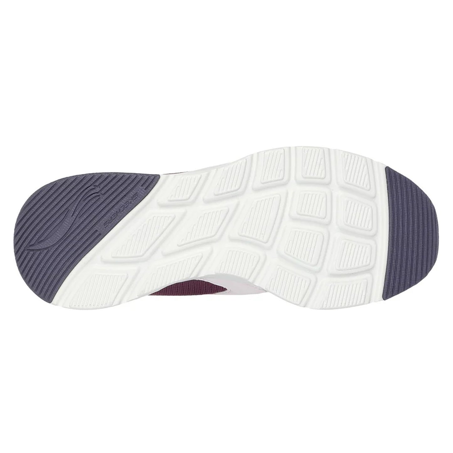 Burgundy-White - Pack Shot - Skechers Womens-Ladies Skech-Air Court Air Wave Suede Trainers