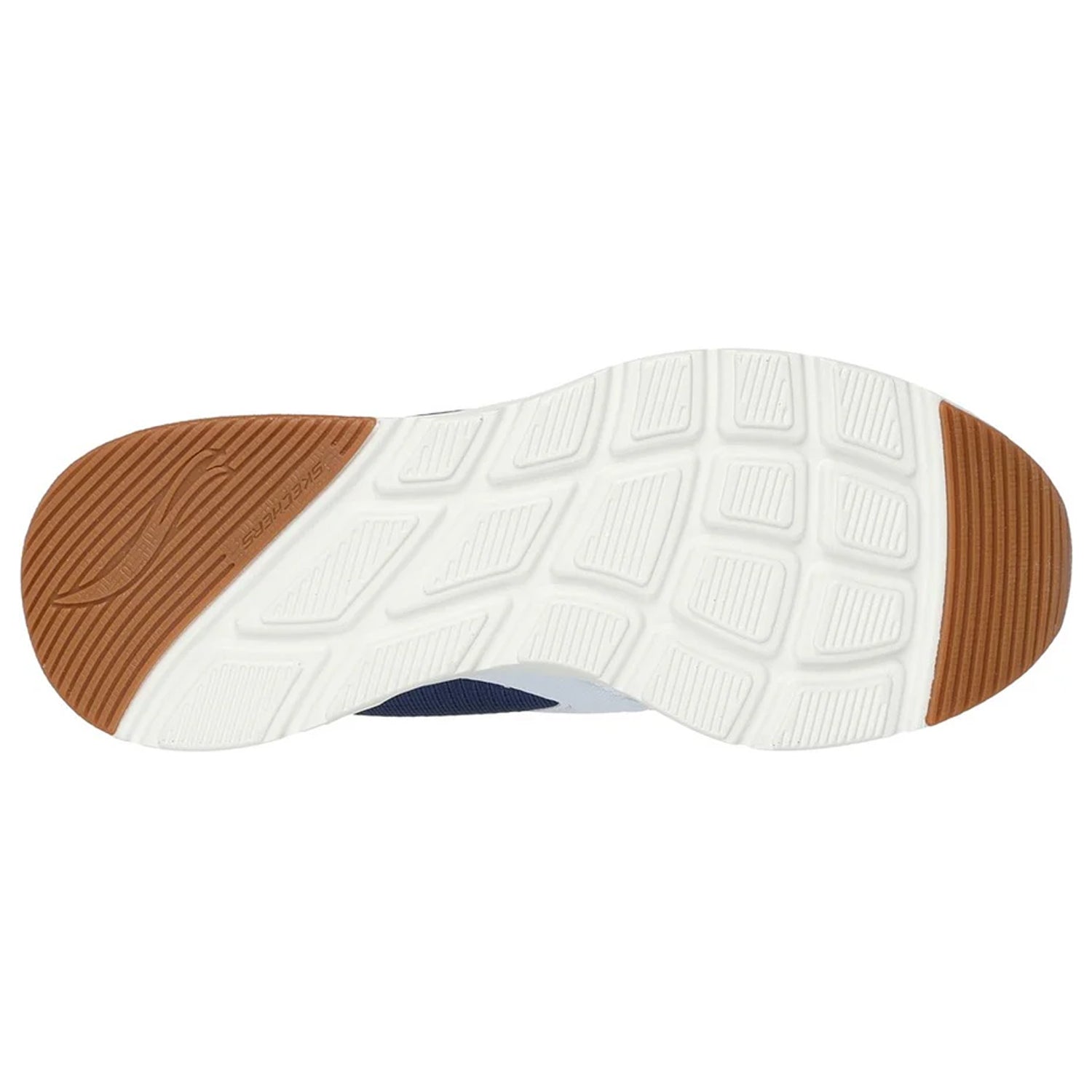 Navy-White - Pack Shot - Skechers Womens-Ladies Skech-Air Court Air Wave Suede Trainers