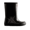 Black - Front - Hunter Childrens-Kids First Classic Gloss Wellington Boots