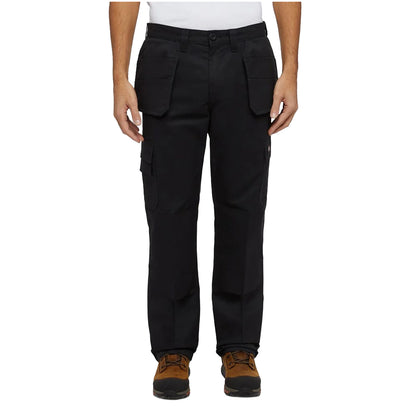 Black - Front - Dickies Mens Everyday Holster Pocket Work Trousers