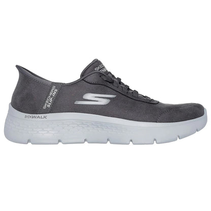 Charcoal - Pack Shot - Skechers Womens-Ladies Go Walk Flex Mali Trainers