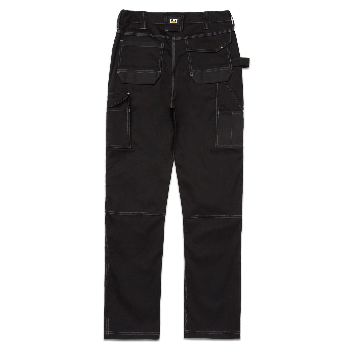 Black - Back - Caterpillar Mens Essential Stretch Work Trousers