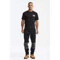 Black-Grey - Back - Caterpillar Mens Essential Stretch Work Trousers