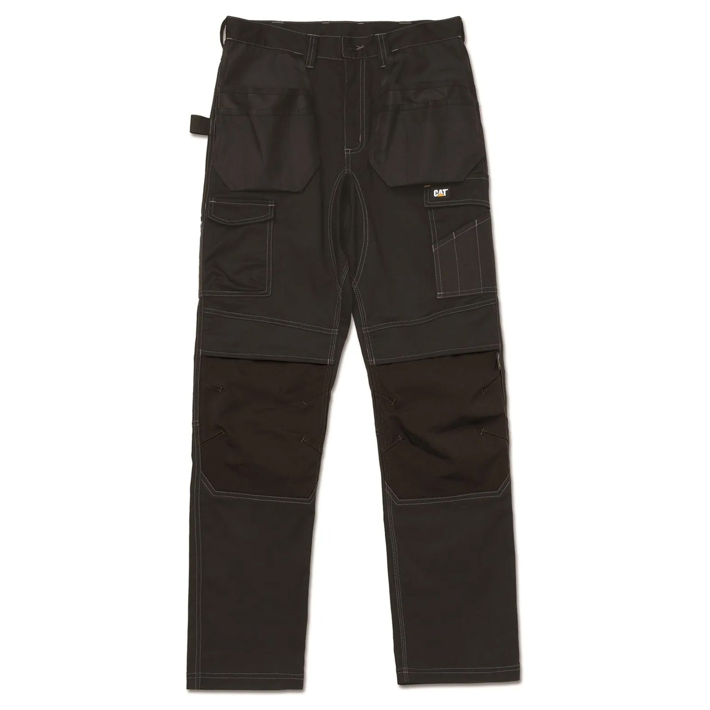 Black - Front - Caterpillar Mens Essential Stretch Work Trousers