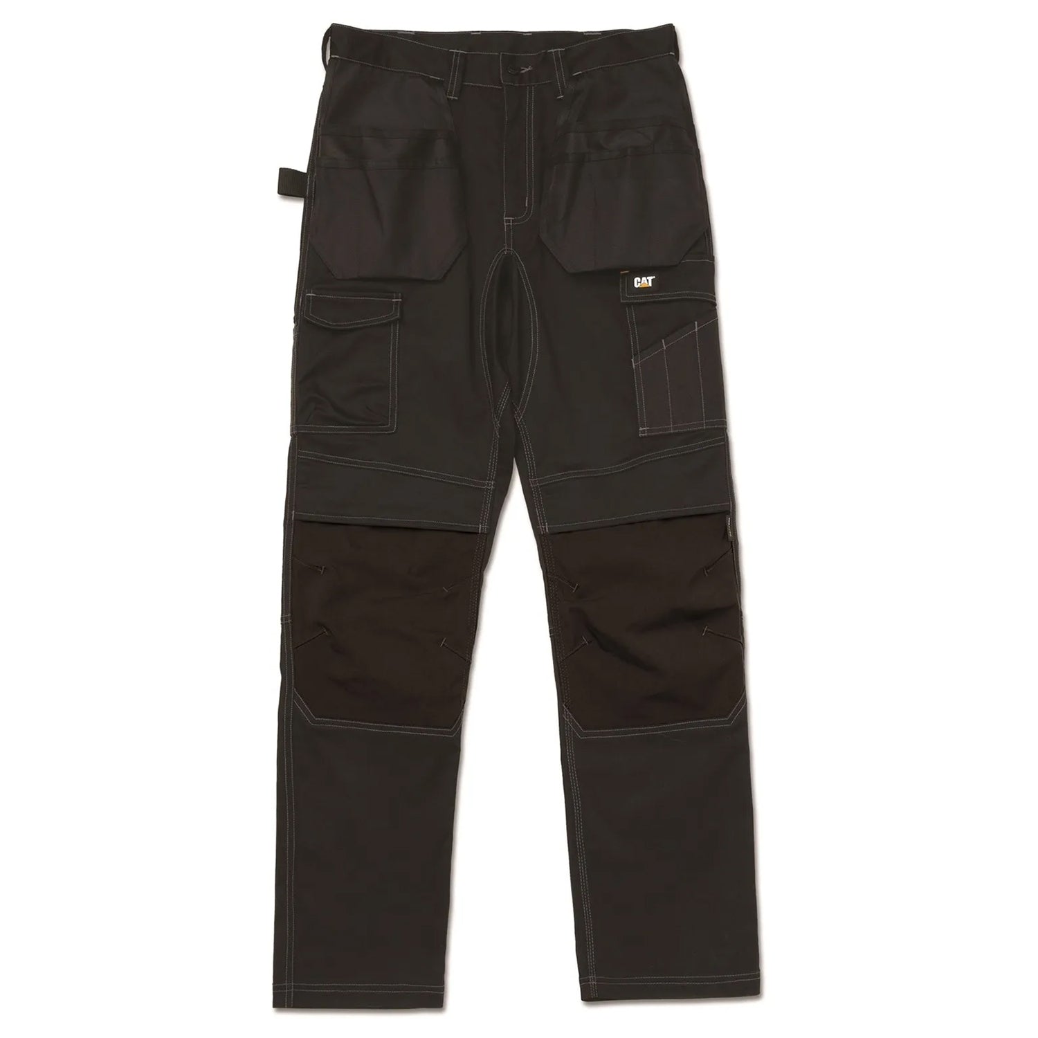 Black - Front - Caterpillar Mens Essential Stretch Work Trousers