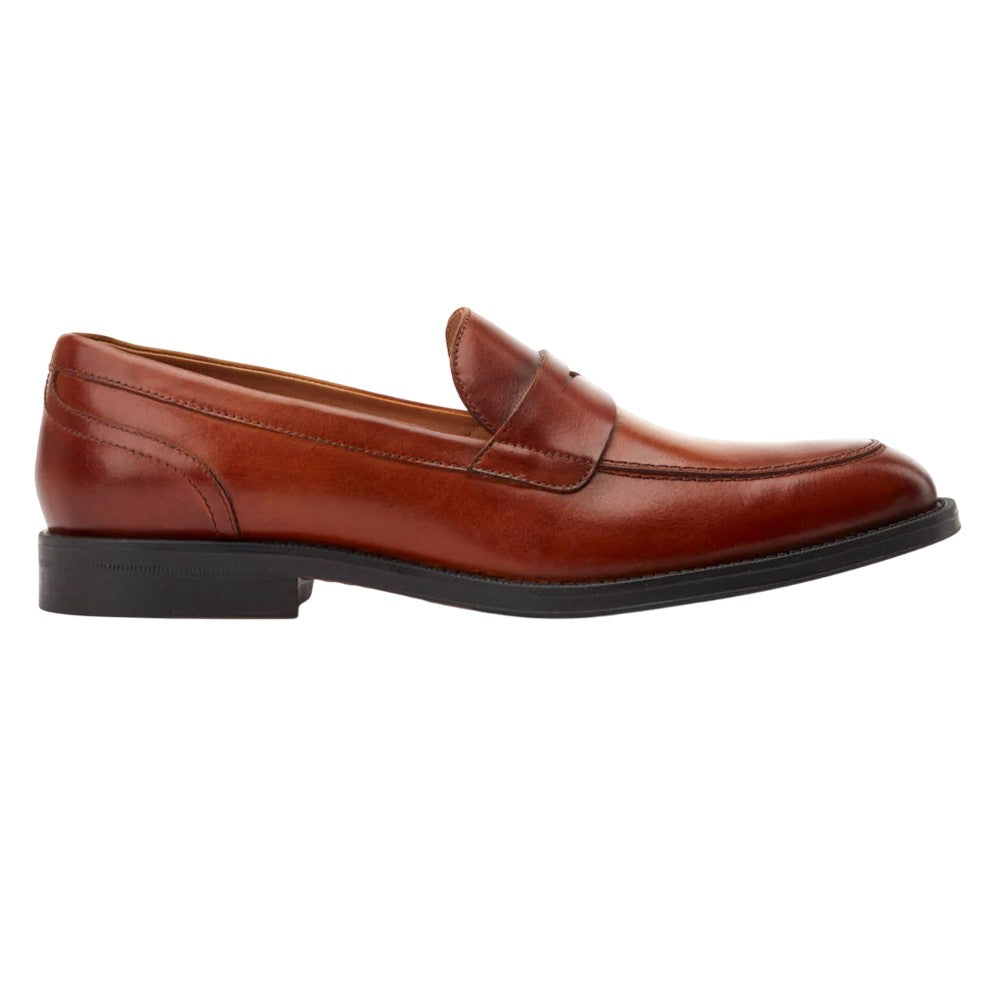 Burnt Tan - Lifestyle - Base London Mens Kennedy Leather Slip-on Loafers