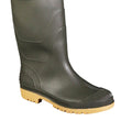 Green - Side - Dikamar Administrator Thigh Wader - Mens Boots - Plain Rubber Wellingtons