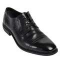 Black - Front - POD Mens Savage Leather Formal Shoes