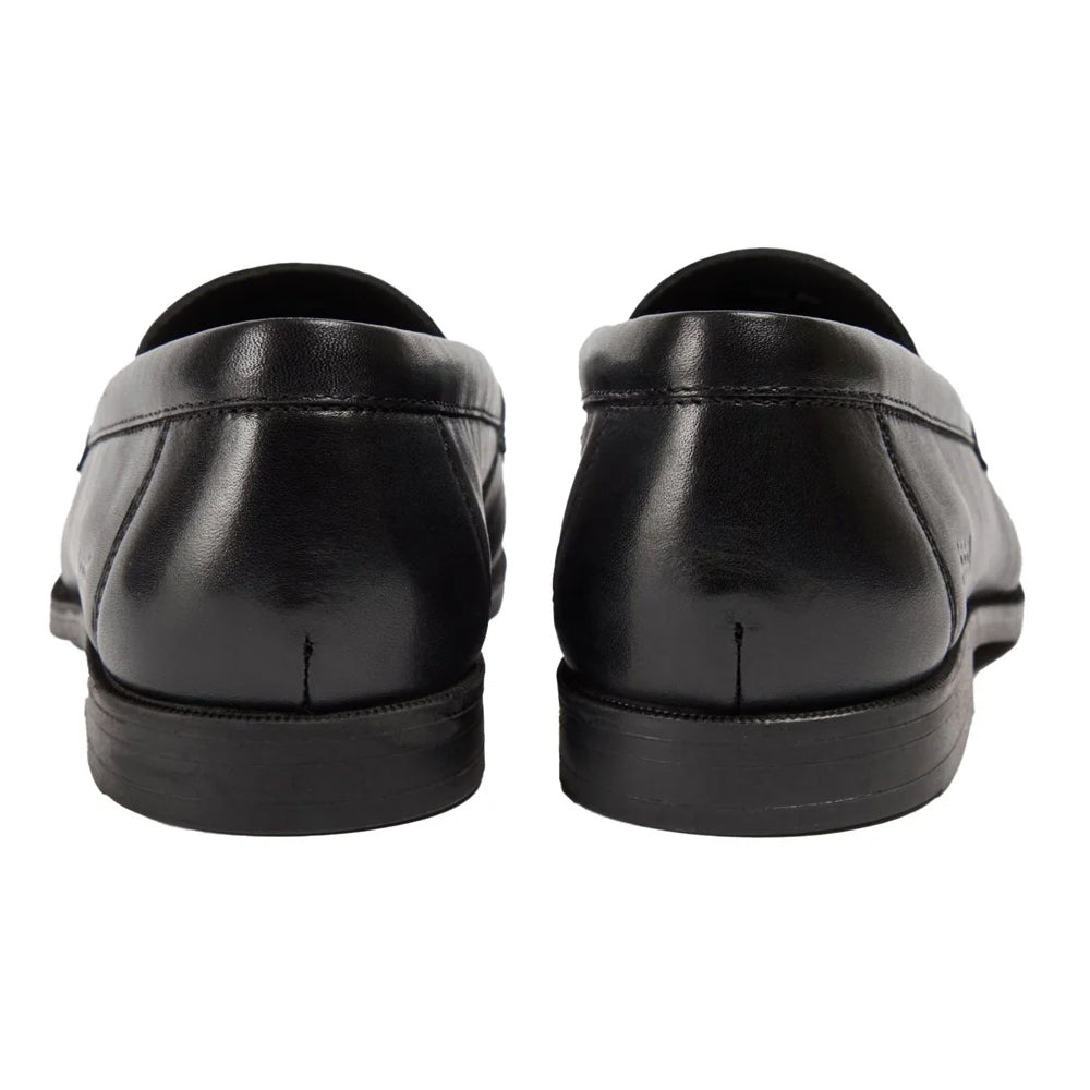 Black - Back - POD Boys Islay Leather Loafers