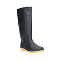 Black - Front - Dikamar Pricebuster-Evora Wellington - Mens Boots - Plain Rubber Wellingtons