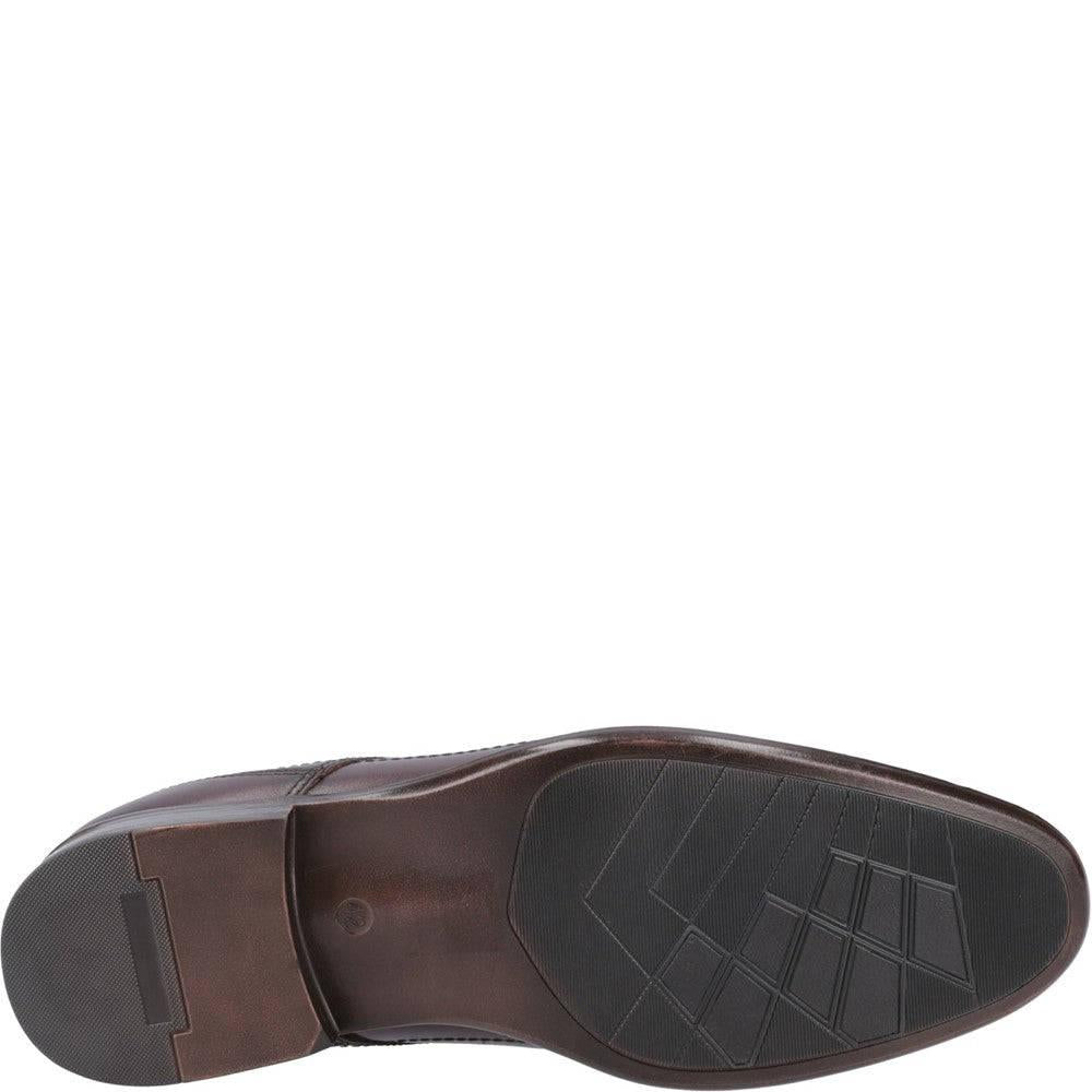 Chestnut - Side - Mens Carl Leather Derby Shoes