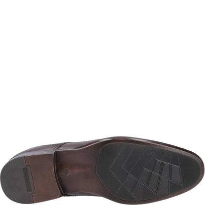 Chestnut - Side - Mens Carl Leather Derby Shoes