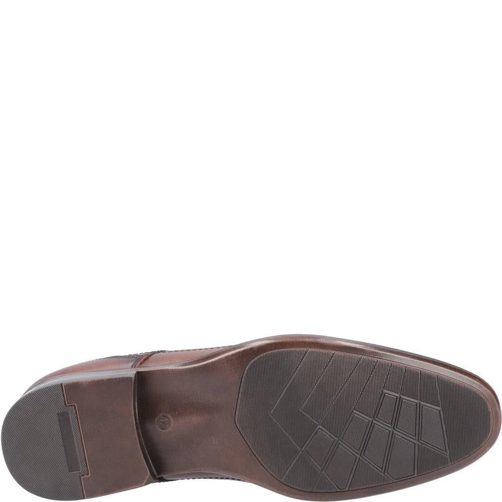 Cognac - Side - Mens Carl Leather Derby Shoes