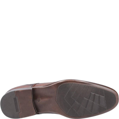 Cognac - Side - Mens Carl Leather Derby Shoes
