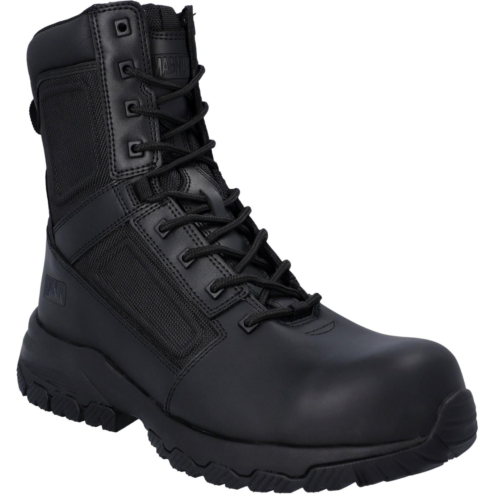 Black - Front - Magnum Unisex Adult Vanguard 8.0 Leather Safety Boots
