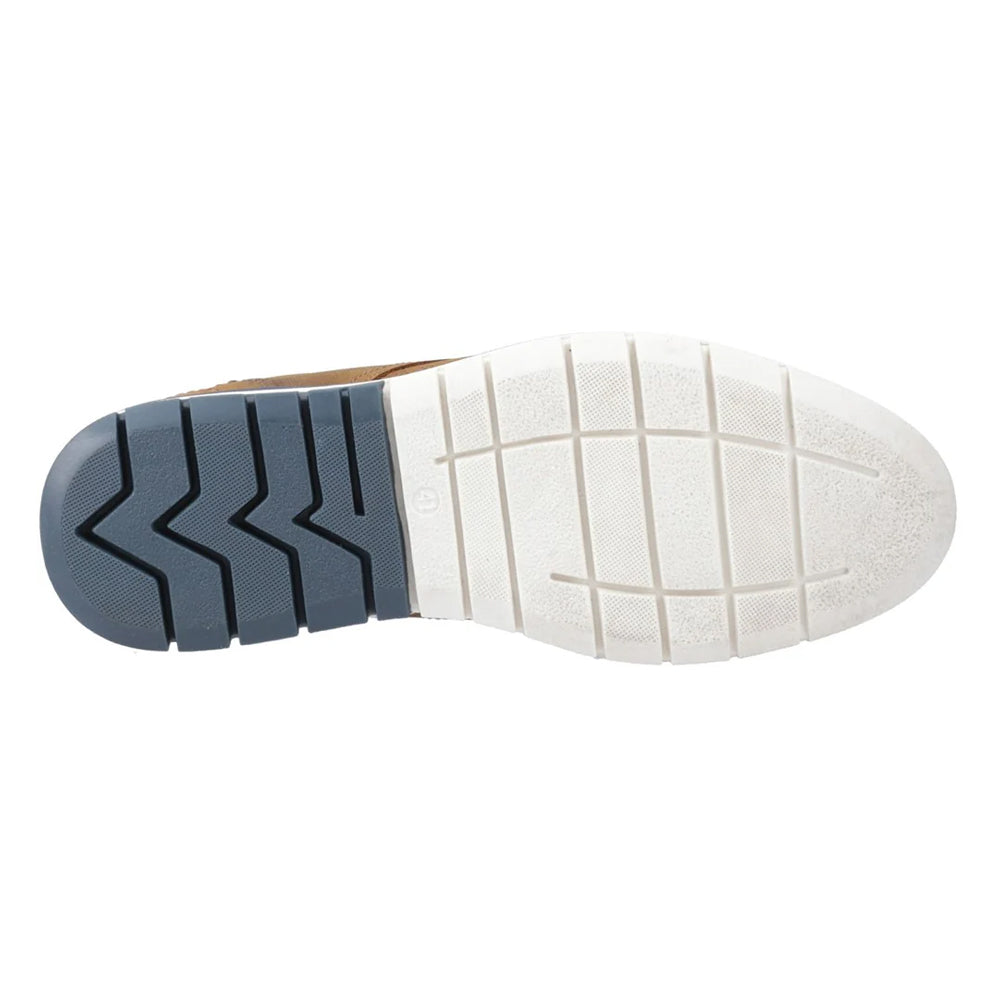 Tan - Pack Shot - POD Mens Murphy Italian Leather Trainers