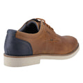 Brown - Back - POD Mens Hampton Italian Leather Oxfords