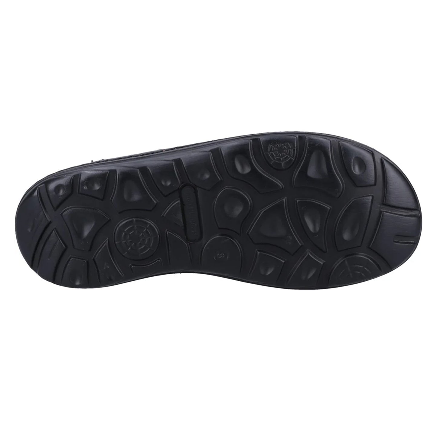 Tan - Close up - Hush Puppies Mens Alistair Leather Sandals