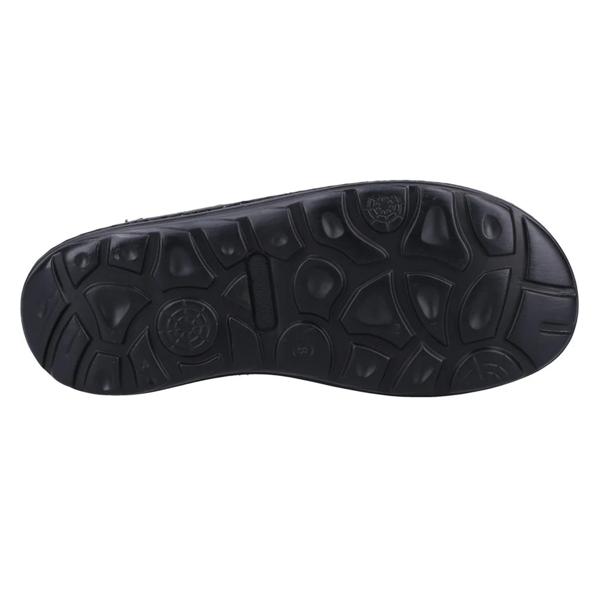 Tan - Close up - Hush Puppies Mens Alistair Leather Sandals