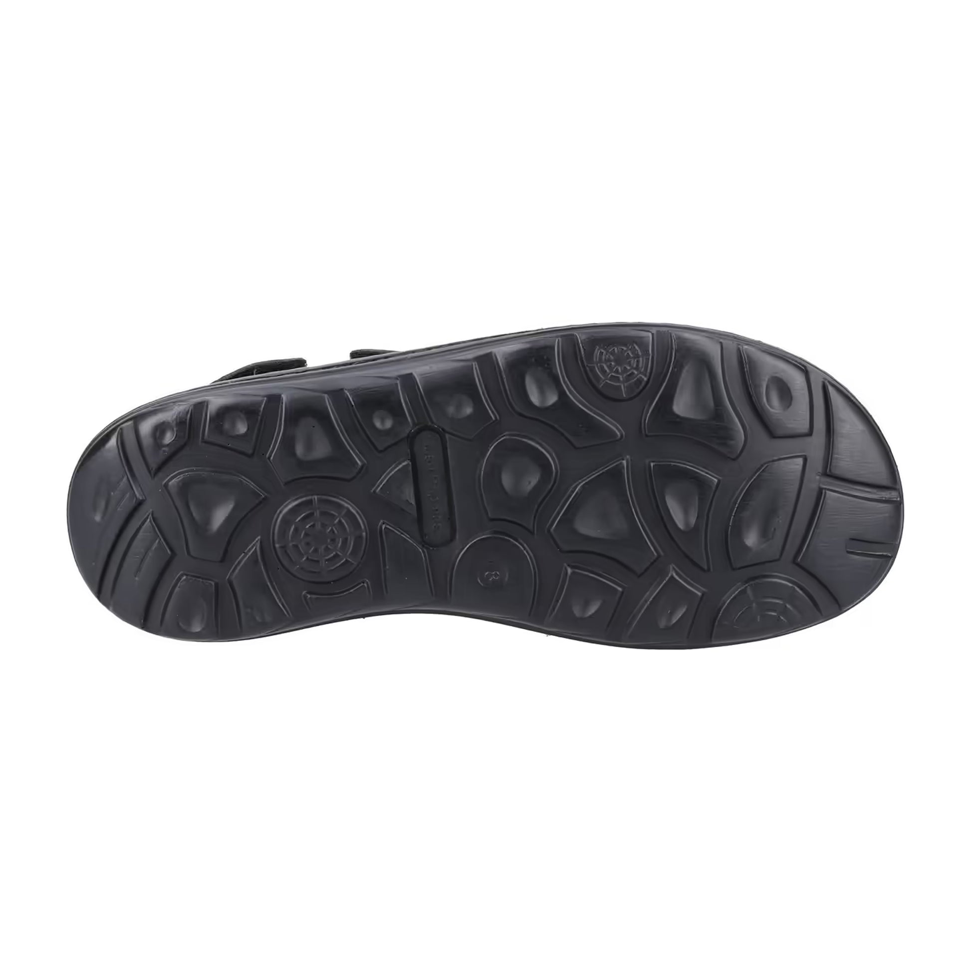 Black - Side - Hush Puppies Mens Alistair Leather Sandals