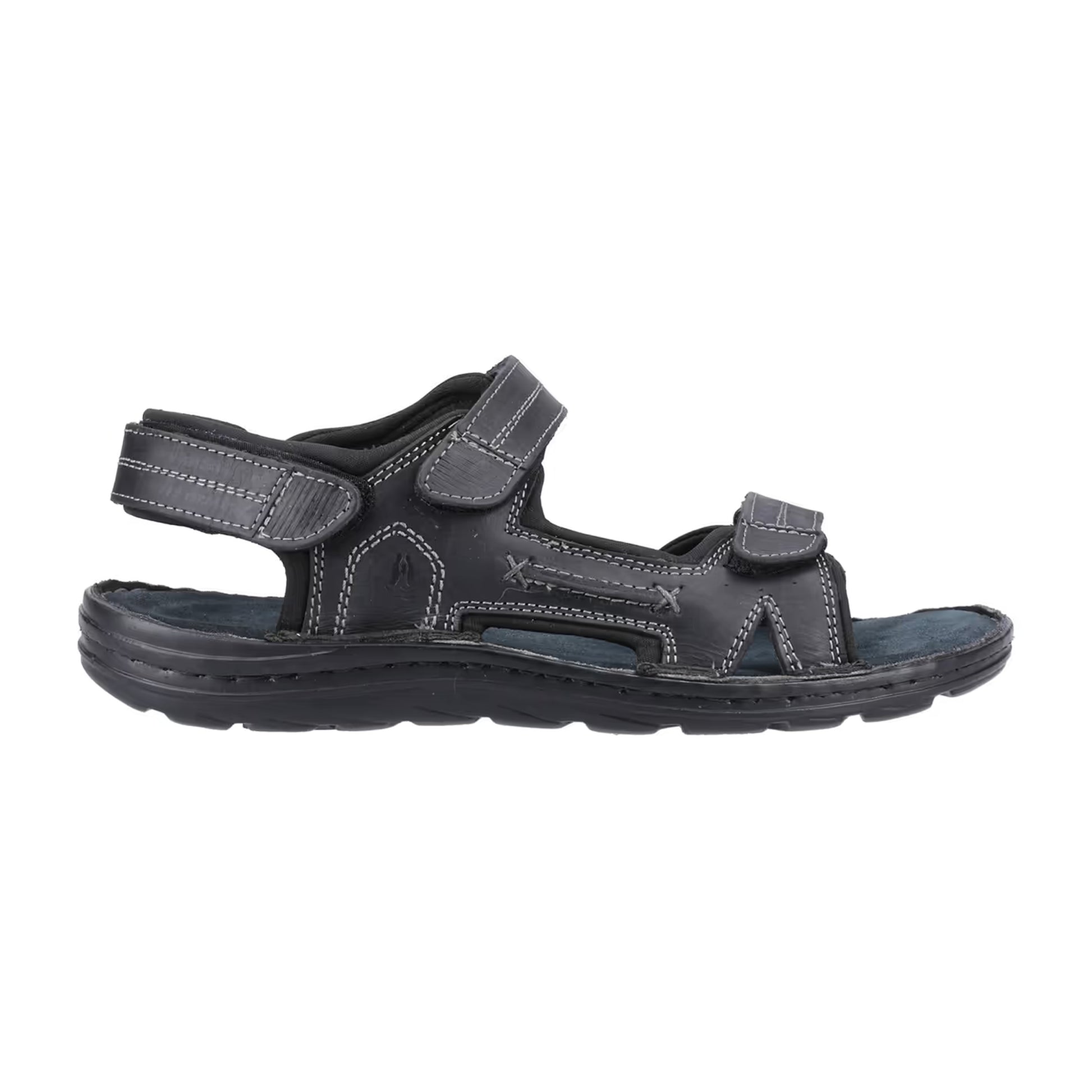 Black - Lifestyle - Hush Puppies Mens Alistair Leather Sandals