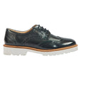 Navy Patent - Side - POD Mens Kortney Leather Brogues