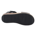 Black - Lifestyle - Hush Puppies Womens-Ladies Ellie Leather Wide Sandals