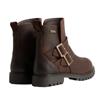 Brown - Back - Hunter Womens-Ladies Ness Ankle Boots
