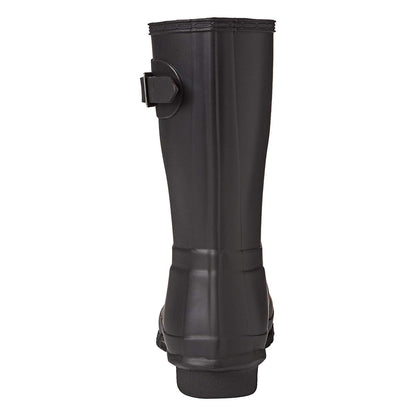 Black - Back - Hunter Mens Wellington Boots