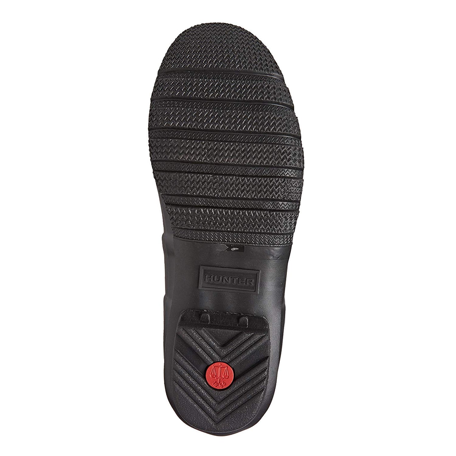 Black - Side - Hunter Mens Wellington Boots