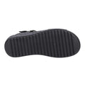 Black - Lifestyle - Hush Puppies Womens-Ladies Ellie Leather Wedge Sandals