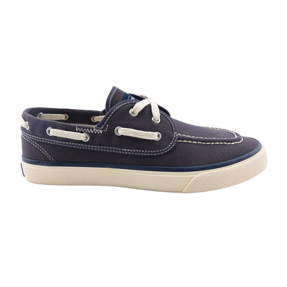 Navy - Side - Sperry Mens Seamate Boat Shoes