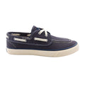 Navy - Side - Sperry Mens Seamate Boat Shoes