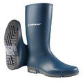 Blue - Back - Dunlop K254711 Sport Wellington Childrens Wellingtons - Boys Boots - Girls Boots