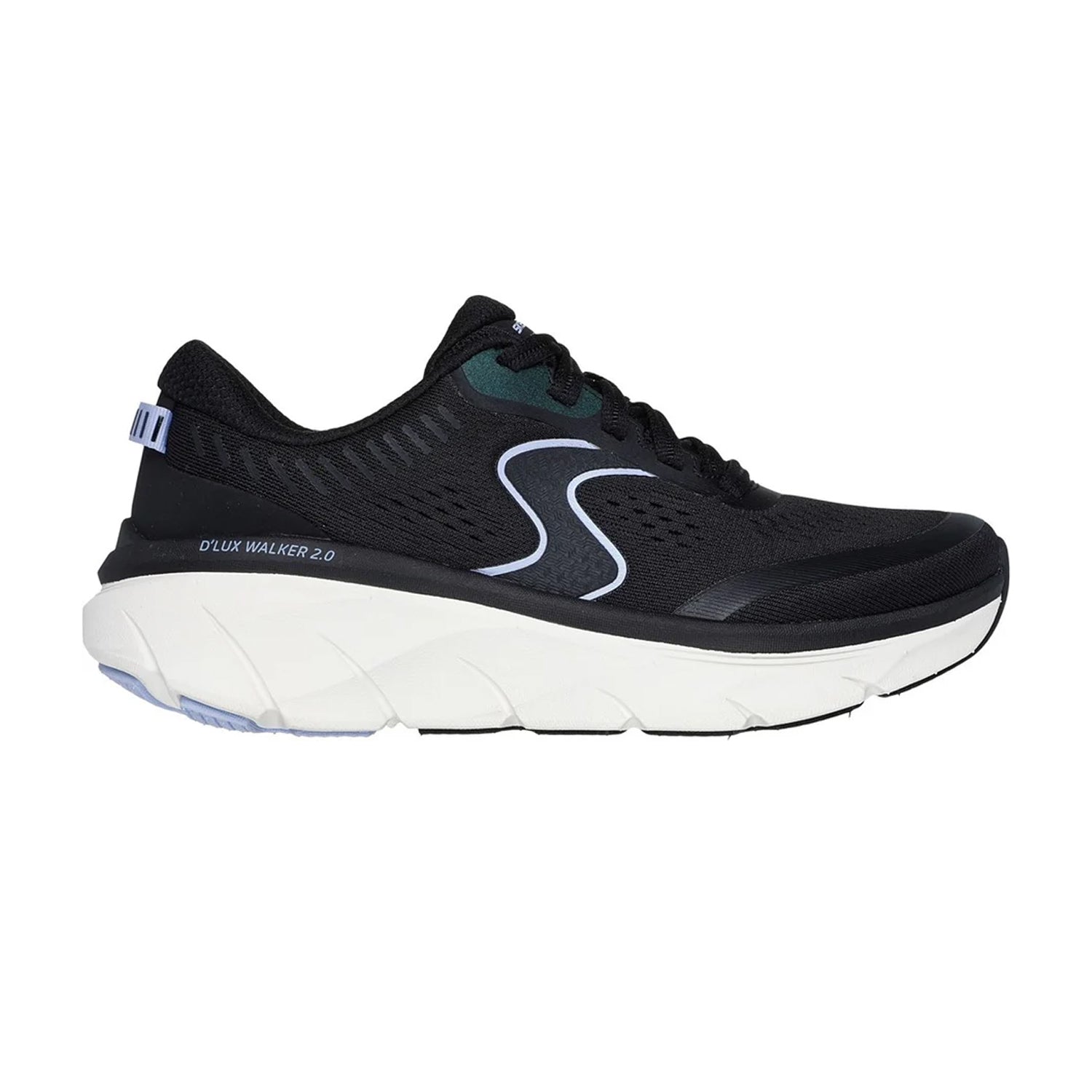 Black - Back - Skechers Womens-Ladies D´Lux Walker 2.0 Active Pace Trainers