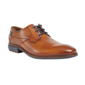 Cognac - Front - POD Mens Smyth Leather Formal Shoes