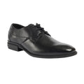 Black - Front - POD Mens Smyth Leather Formal Shoes