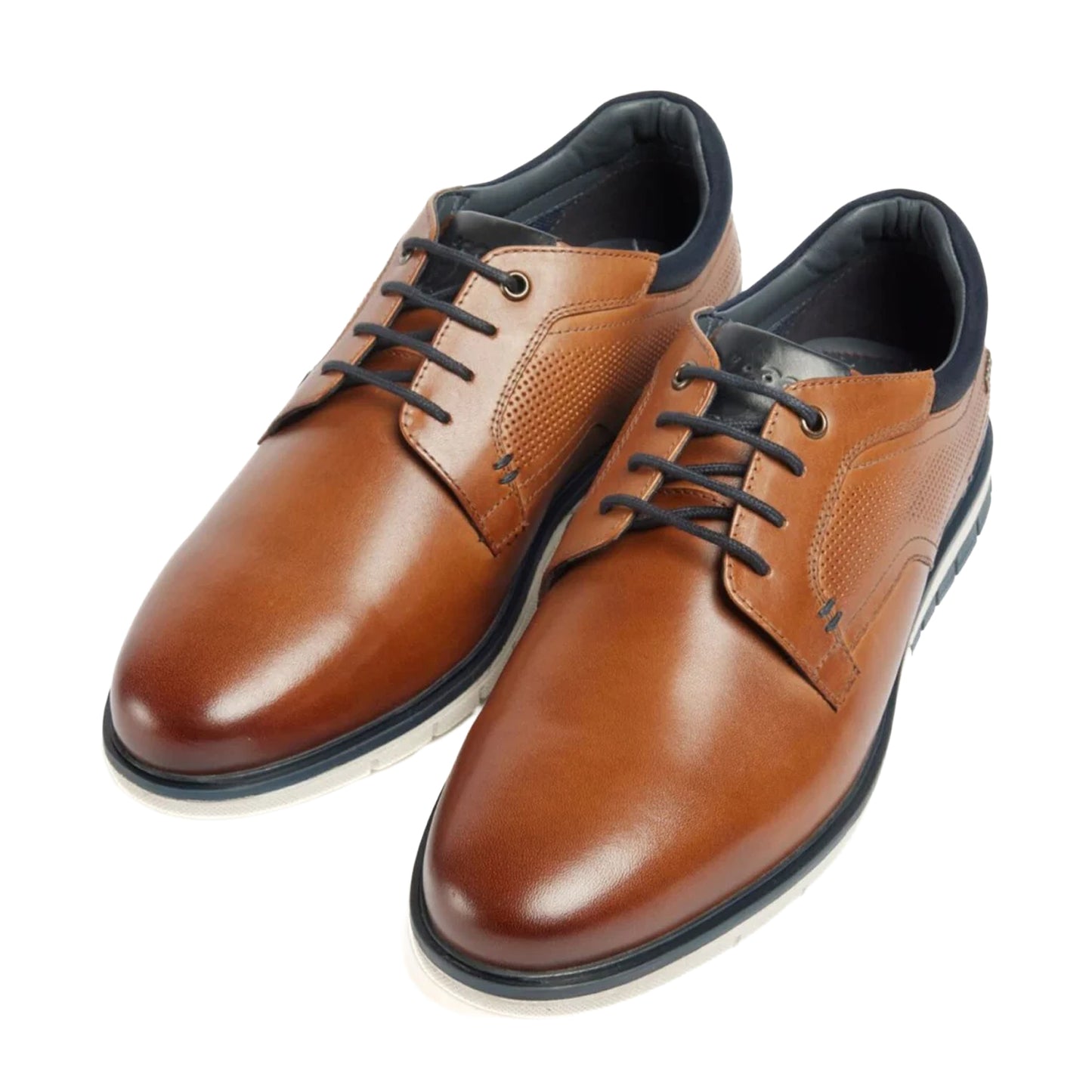 Tan - Lifestyle - POD Mens Merlin Leather Casual Shoes