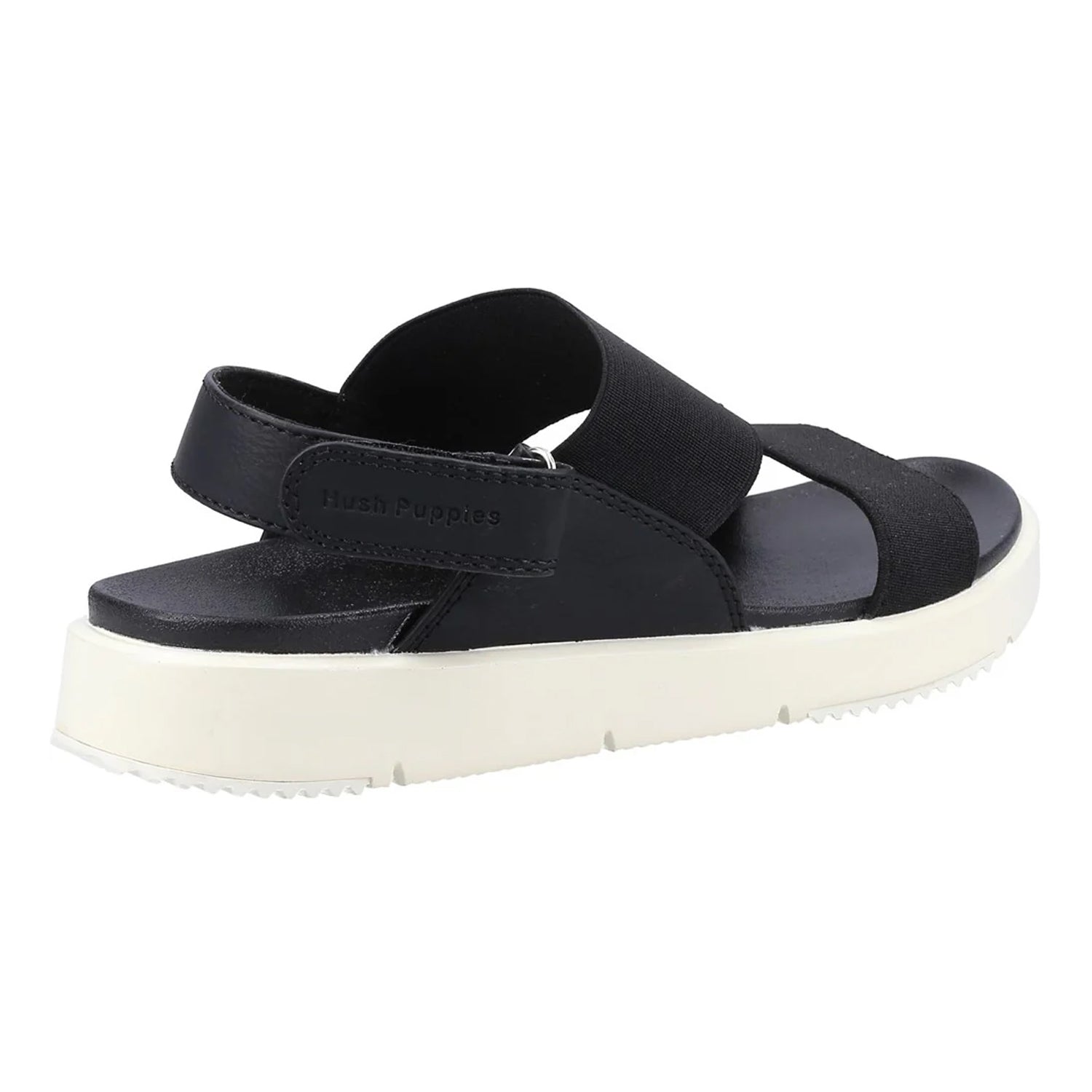 Black - Back - Hush Puppies Womens-Ladies Sandals