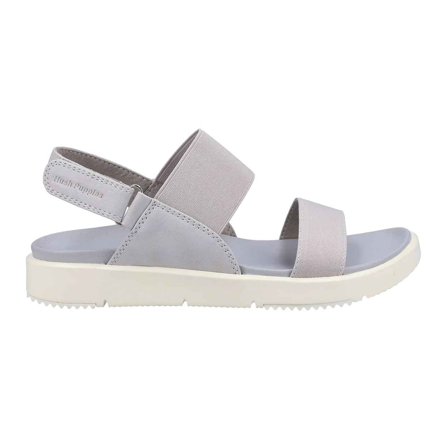 Grey - Side - Hush Puppies Womens-Ladies Sandals