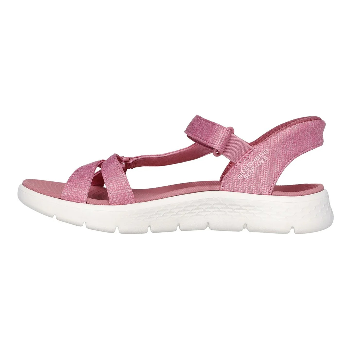 Mauve - Back - Skechers Womens-Ladies GO WALK Flex Illuminate Sandals