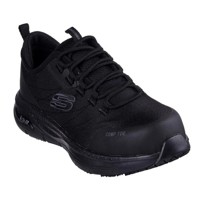 Black - Front - Skechers Womens-Ladies SR Ebinal Arch Fit Safety Trainers