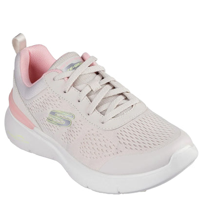 Natural-Pink - Front - Skechers Womens-Ladies Dynamight 2.0 New Heights Skech-Air Trainers
