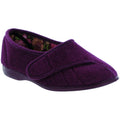 Heather - Front - GBS Womens-Ladies Audrey Touch Fasten Slippers