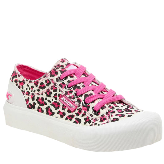 Hot Pink - Front - Rocket Dog Womens-Ladies Jazzin Plus Monroe Trainers